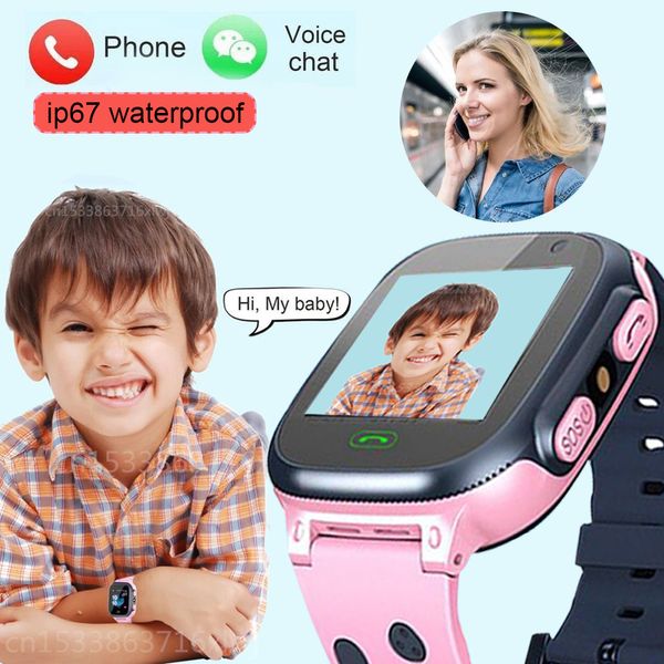 

childrens smart watch sos phone watch smartwatch for kids 2g sim card camera ip67 waterproof kids gift for ios android vs q12g, Slivery;brown