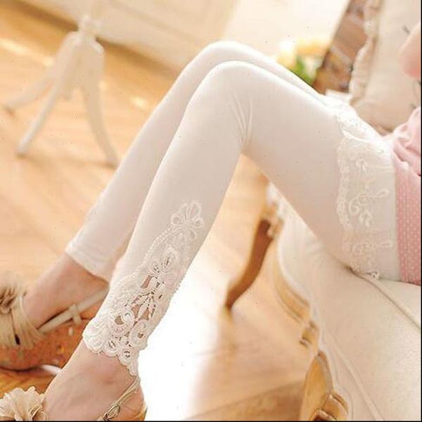 

cotton leggings xs 7xl plus size leggings lace decoration womens jeggings plus size 7xl 6xl 5xl 4xl 3xl white black purple pink
