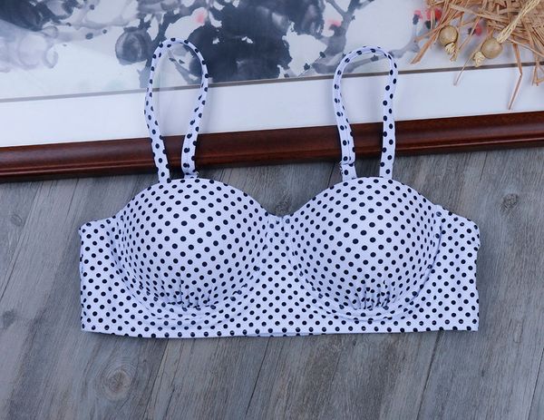 

dots swimsuit womens swimwear underwired port push up bikini beachwear plus size xxl bathing dress swimming suitby air