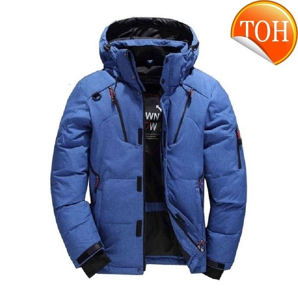 

down winter jacket men casual warm hooded coats mens fashion outwear windbreaker thicken parkas casaco masculino brand clothing, Black