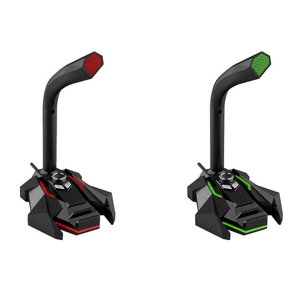 

microphones popupine usb microphone dynamic wired studio gaming for pc computer deskprofessional led mic