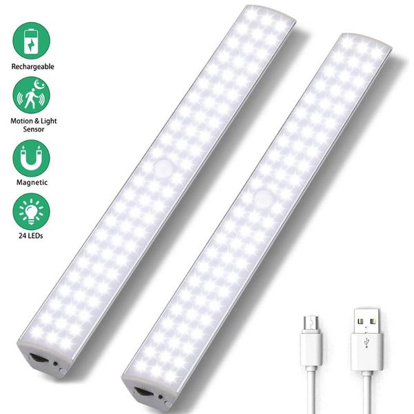 

dimmable 88 leds under cabinet light motion sensor closet light wireless long night lights bar magnetic wall lamp for kitchen