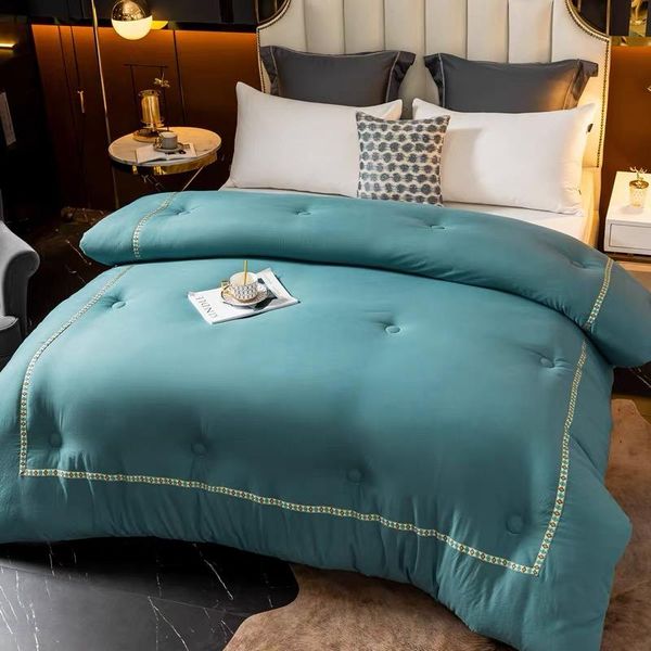 

comforters & sets autumn winter thicken warm quilt blanket double king queen bed cover bedding soft quilted printed comforter home el duvets