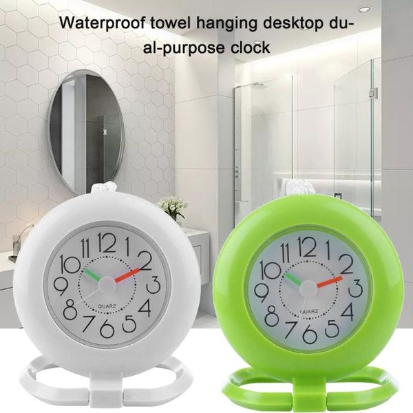 

wall clocks clock bathroom shower slate towel ring with hanging kitchen waterproof