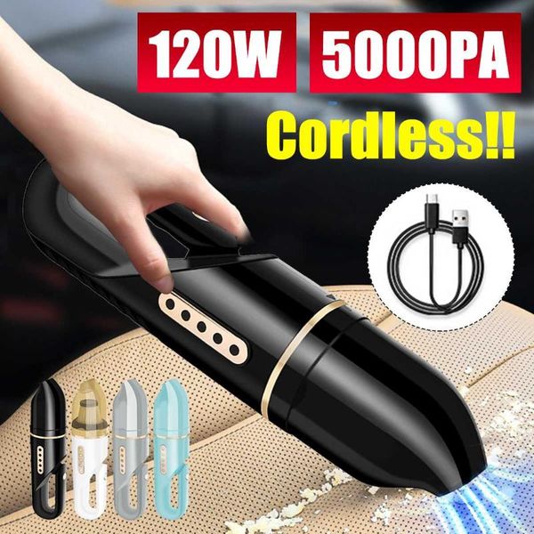 

vacuum cleaner 5000pa 120w cordless corded car handheld use rechargeable portable wet/dry for home