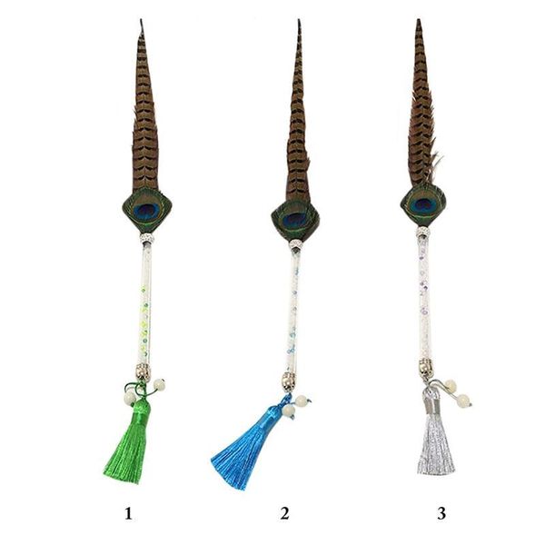 

cat toys teaser wand novelty kitten stick faux fur interactive toy pet with tassel teasering training