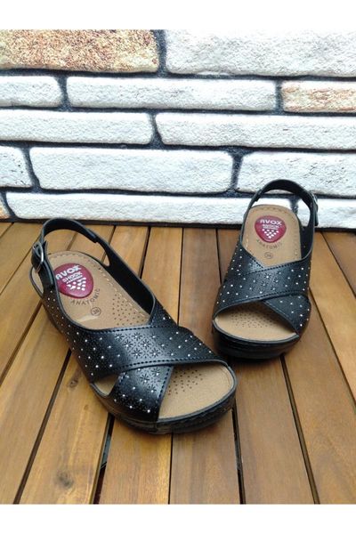 

sandals women's black orthopedic jelli soft outsole daily mother