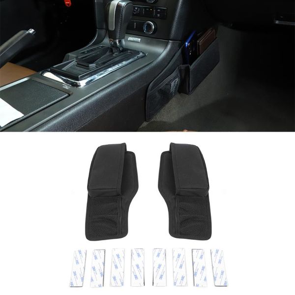 

car organizer for mustang 2009 2010 2011 2012 2013 central gear shift storage bag tray interior accessory oxford cloth