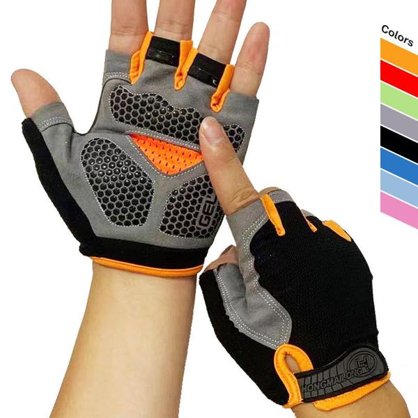 

cycling gloves fingerless mtb bicycle glove women men washable outdoor hiking tactical for sports equipment 1pair, Black