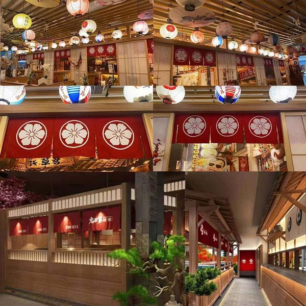 

curtain & drapes kitchen half door japanese cuisine izakaya horizontal partition head decoration
