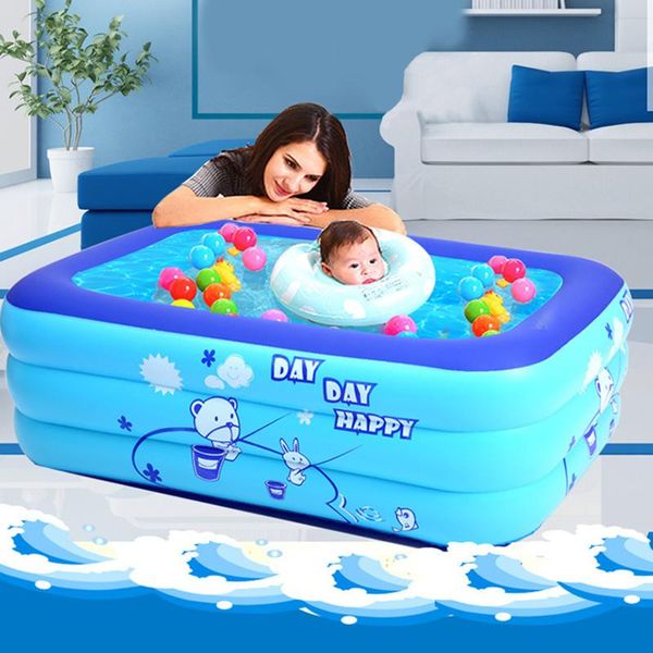 

pool & accessories inflatable swimming kids child home paddling large size bubble bottom square