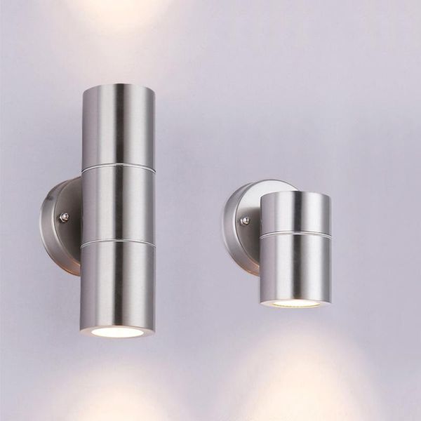 

wall lamp 304 stainless steel outdoor garden gu10 up and down light waterproof ip65 home decoration lighting porch