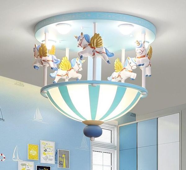 Cartoon Circue Creative Circus Teto Luz Luz Menino Menina Quarto Children's Light Romantic Pony Pony Light