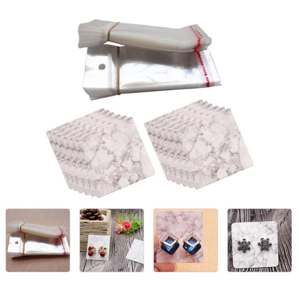 

greeting cards 200pcs practical earrings display jewelry packaging with bags