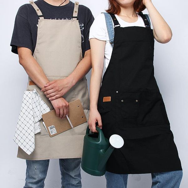 

simple work apron men's and women's general restaurant workwear