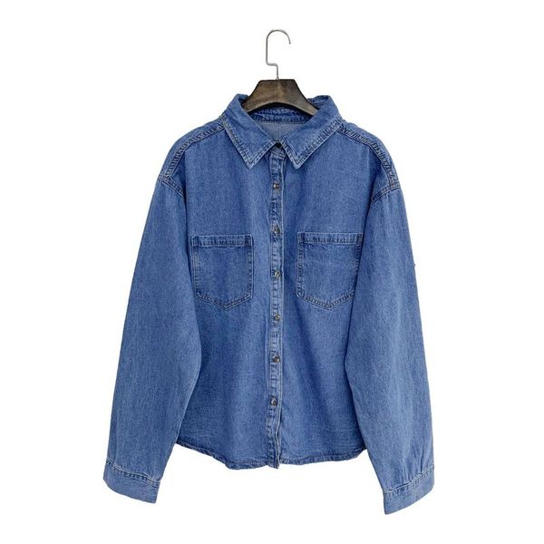 

2021 new women's retro thin denim coat, long sleeve, loose, slim, leisure, with old style sewing, spring and autumn fashion mt5f, Black;brown