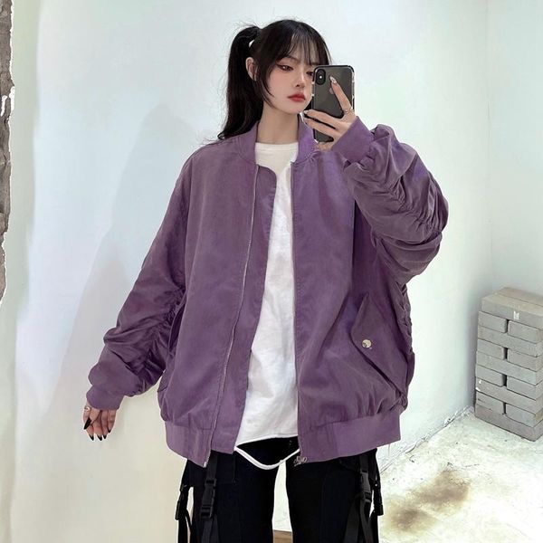 

women's jackets spring korean style loose all-match jacket women, Black;brown