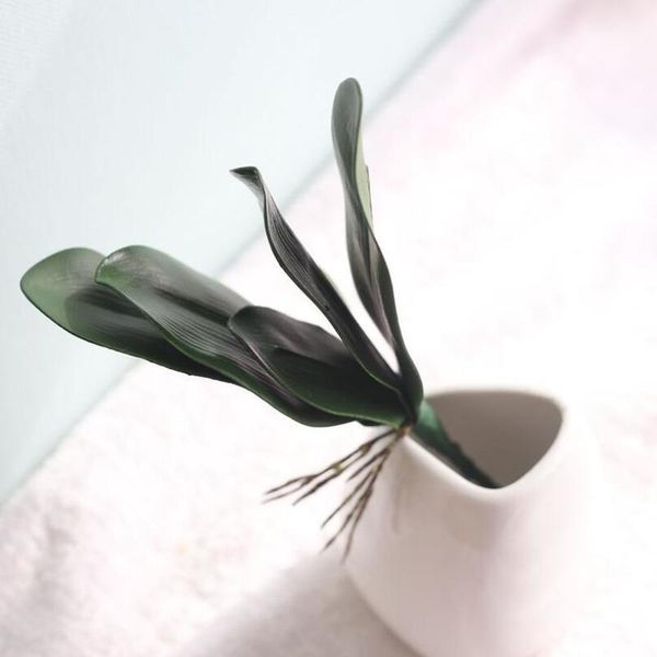

3/5 branches green artificial plants for garden leaf fake grass leaves faux plant for home decoration tm437