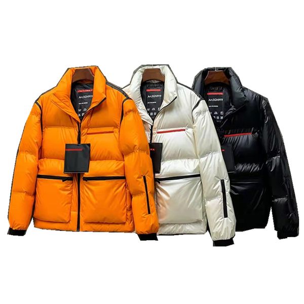 

mens down jacket designer coat puffer parka womens winter classic casual letter coats outdoor fashion windproof warm solid jackets outwear, Black