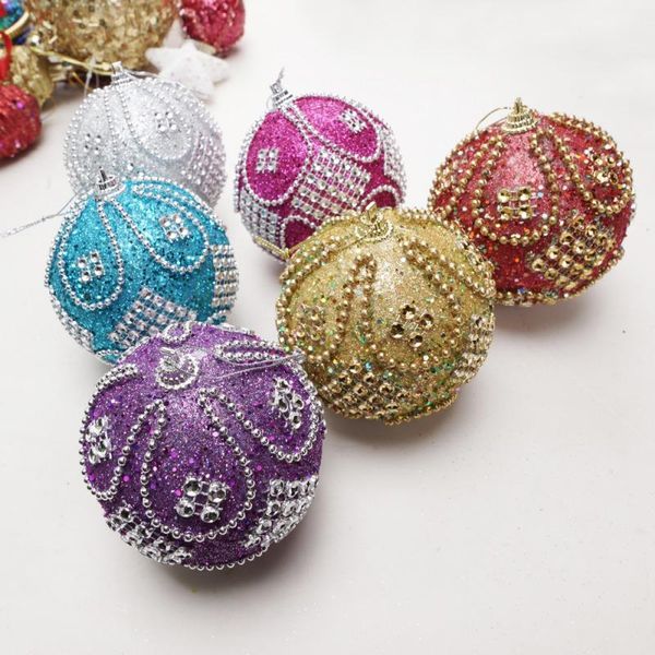 

party decoration 8cm christmas decorative hanging ball ornaments xmas tree pendants festive seasonal decorations home ornament