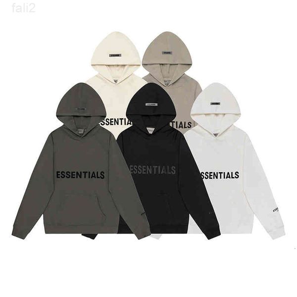

sweater bear fog of god multi thread essentials fashion brand loose high street oversize hoodie, Black