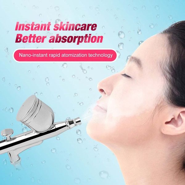 7CC Airbrush Hochdruck Wasser Sauerstoff Jet Meter Anti Aging Feuchtigkeitsspendende Gesichts Sprayer Nail art Make-Up Farbe Spritzpistole