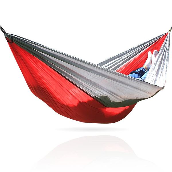 

gray red gray color 260*140cm 210t nylon hammock
