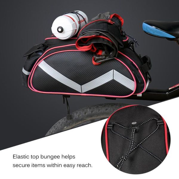 

cycling bags bicycle bag multifunction 13l bike tail rear seat basket rack trunk shoulder handbag mtb saddle