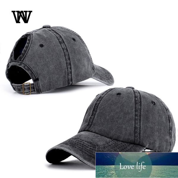 Berretto da baseball regolabile con coda di cavallo da donna Snapback tinta unita estivo cappello da papà streetwear cappelli da camionista per uomo donna BQM-CZX1 Prezzo di fabbrica design esperto Qualità