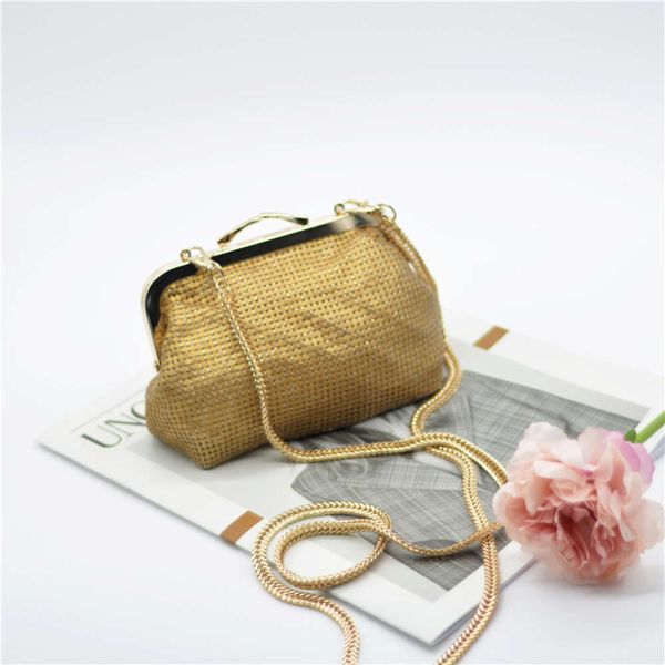 

fashion luxury new frosted aluminum dinner dumpling make-up bag