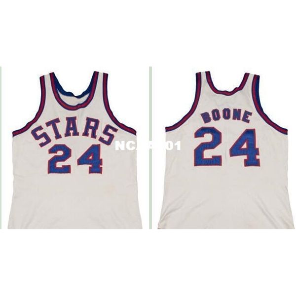 

vintage 21ss #24 ron boone 1971-72 road retro home mesh fabric full embroidery size s-4xl or custom any name or number college jersey, Black