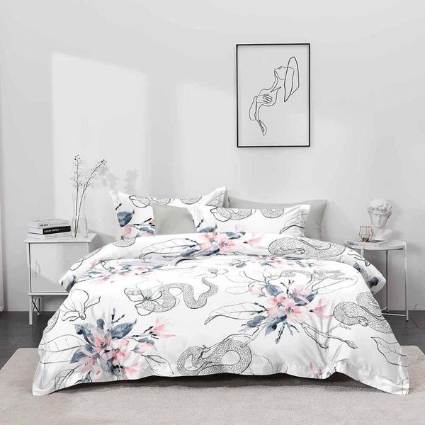 

bedding sets simple plaid cartoon skin friendly three piece set home textiles for duvet cover with pillowcase