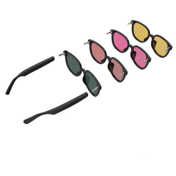 

replaceable frame tws5.0 bluetooth smart glasses business gift, White;black