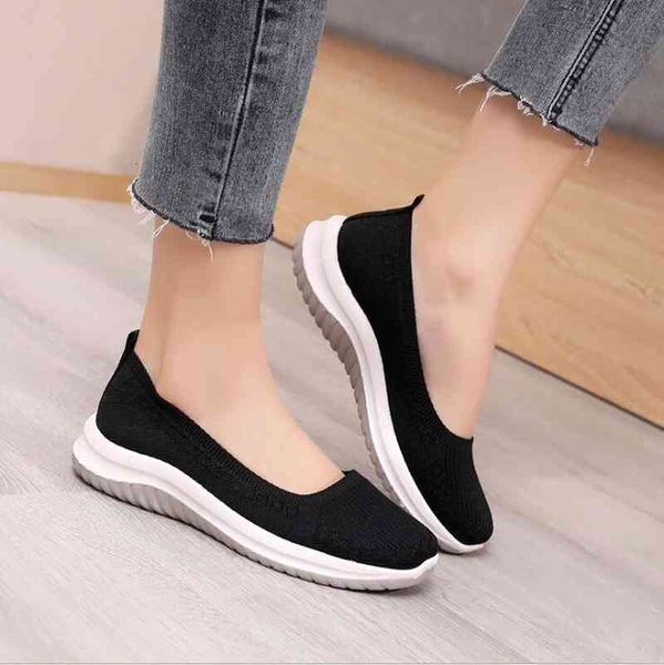 

dress shoes casual women's shoes of breathable fabric, comfortable, st flats knitted or crocheted textiles bike, Black