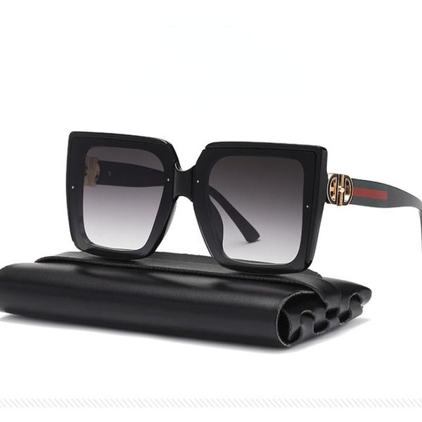 

sunglasses fashion european and american large frame men's women's square shade, White;black