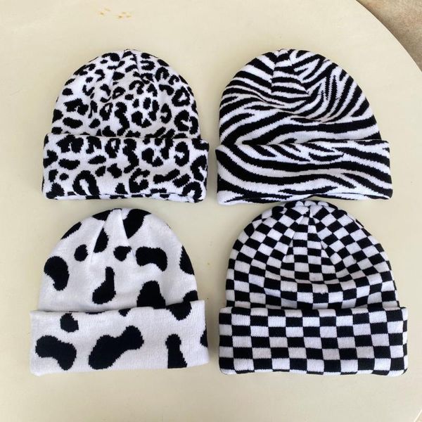 

berets adults winter knitted warmer hats women beanie dom-1142033, Blue;gray
