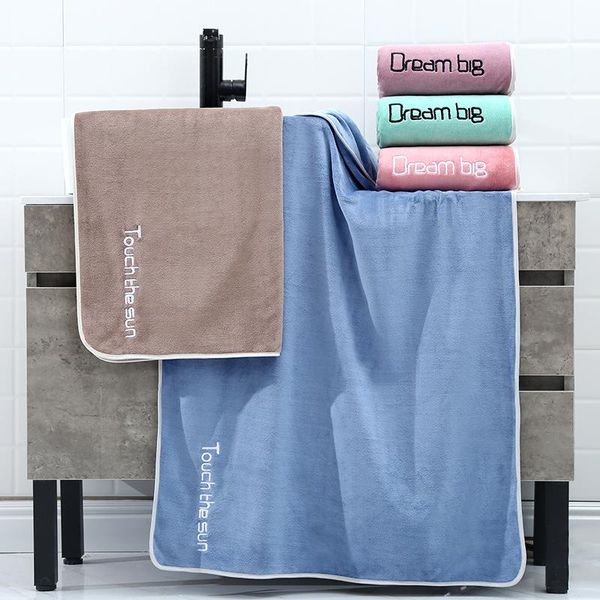 

towel 70*140 microfiber bath thick edging soft cotton face