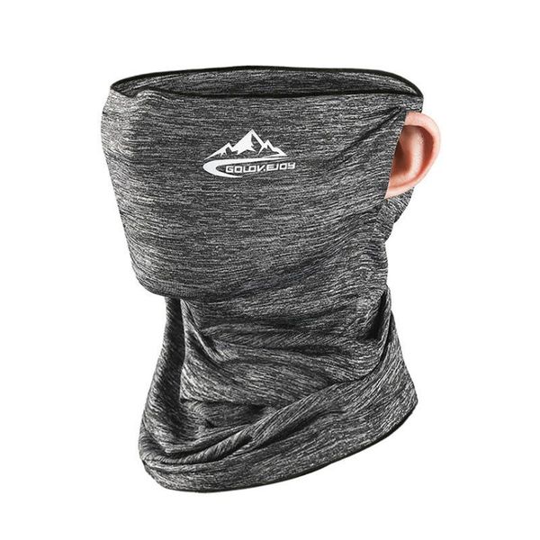 

scarves uv protection silk face cover neck tube outdoor sports bandana breathable dustproof windproof hiking mens scarf gaiter, Blue;gray