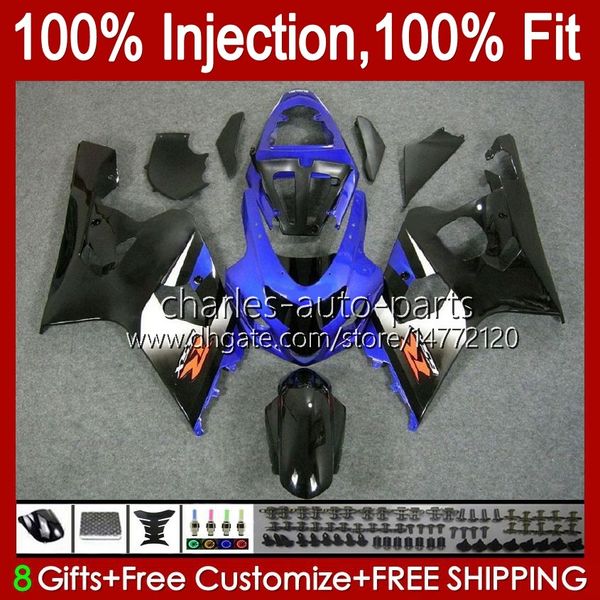 Ólfo de molde de injeção para suzuki gsxr 750cc 600cc 750 600 cc 2004-2005 43NO.61 GSXR-750 GSXR600 GSXR750 K4 2004 2005 GSXR-600 GSX-R750 04 05 OEM Jogo de Feira Azul