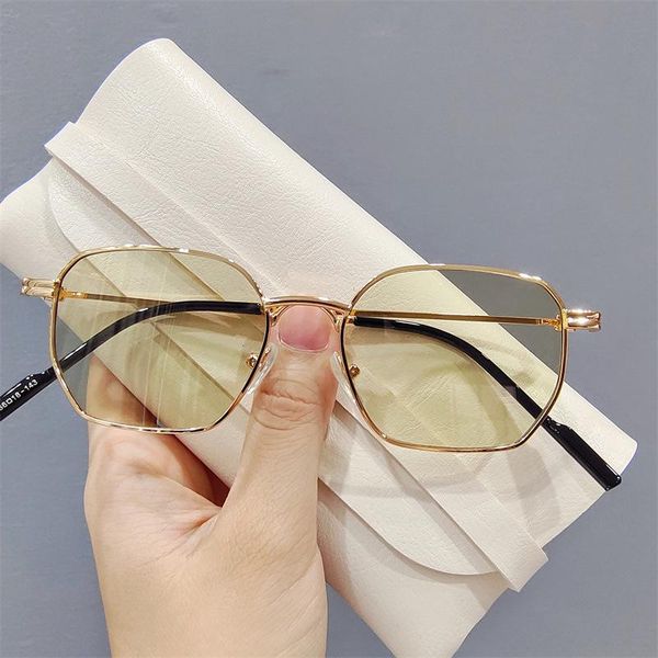

sunglasses vintage rimless alloy aviation driver for men 2021 luxury designer brand sun glasses female metal oval shades black, White;black