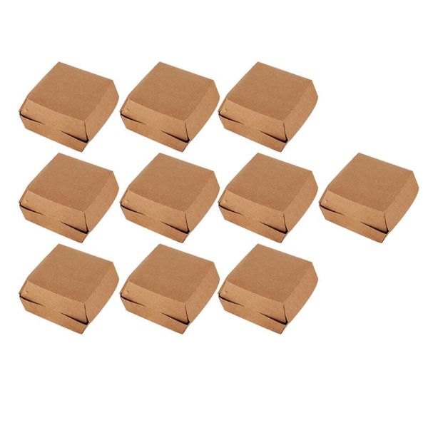 

gift wrap 30pcs hamburgers packaging boxes simple salad cases disposable paper
