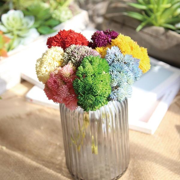 

decorative flowers & wreaths 10pcs artificial pu rice fruit home wedding succulent plants flower party decoration simulated hydrangea