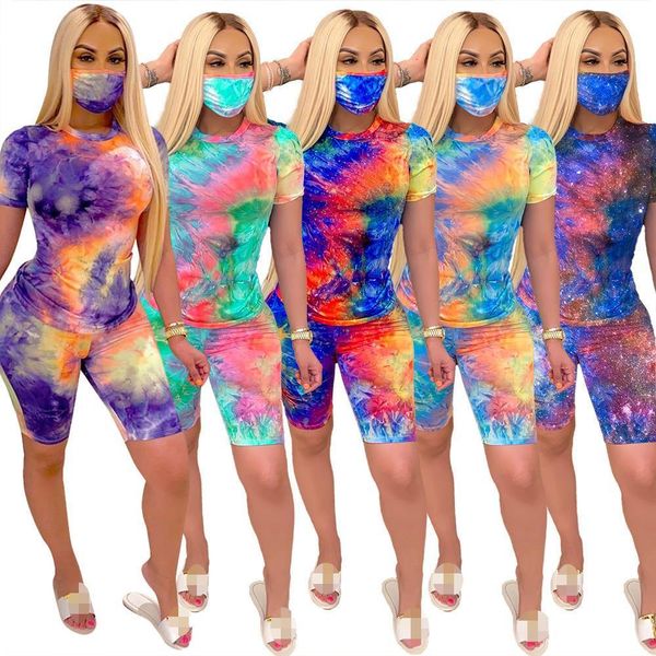 

two piece set women 2 piece set women outfits summer clothes two pieces sets o-neck print t shirts shorts outfits sexy, Gray