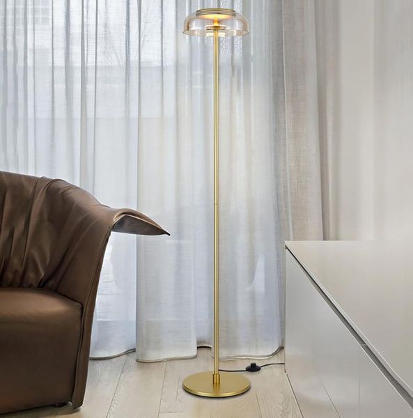 

postmodern personality glass led floor lamp bedroom study light luxury atmosphere designer floor lamps