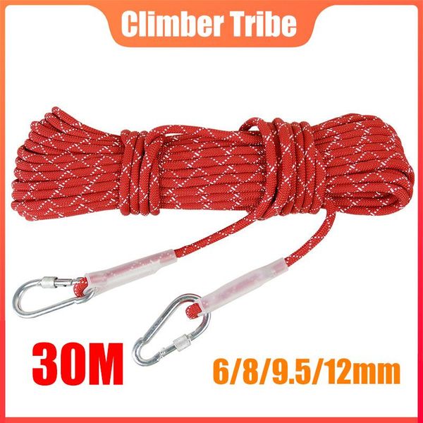 

cords, slings and webbing 30m outdoor climbing ropes nylon high-altitude safety rope mountaineering fire escape cord downhill rescue accesso