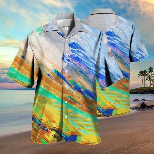 

men's casual shirts 2021 shirt harajuku 3d positive and negative picture pattern style, White;black