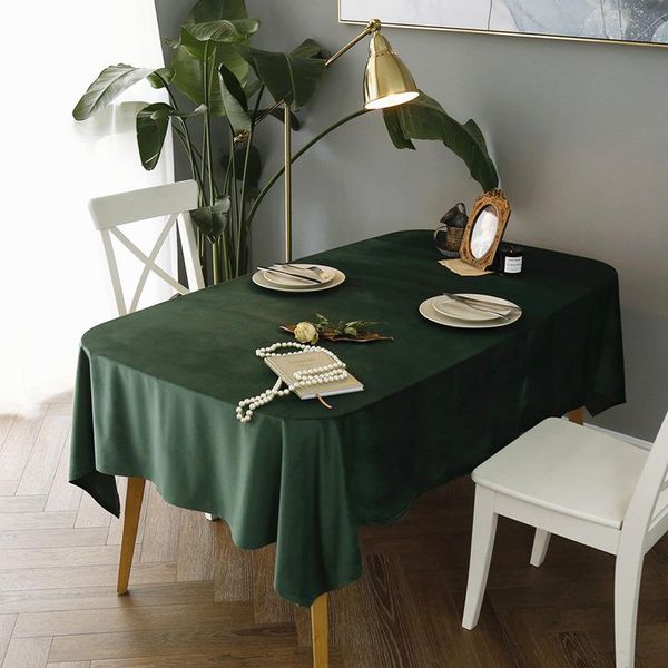 

velvet table cloth modern table cover wedding decoration tablecloth home kitchen for party rectangle mantel mesa home decor