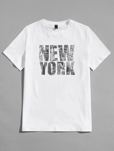 

men letter graphic tee a0pe#, White;black