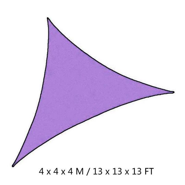 

waterproof triangle outdoor garden canopy patio 3 sizes shade net sun sail