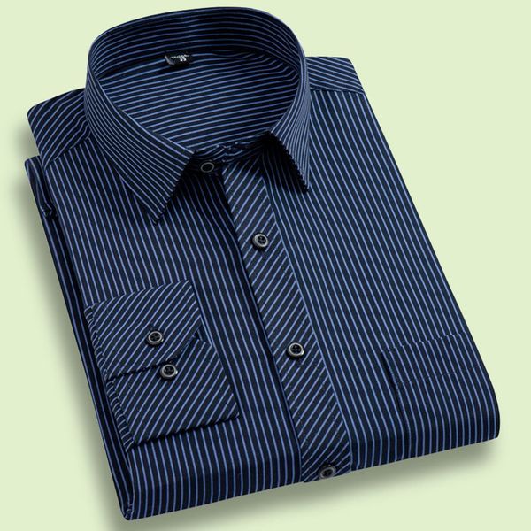 

men's large striped casual shirt, smart long sve, fashion, formal, social work and busins, non iron, new, White;black